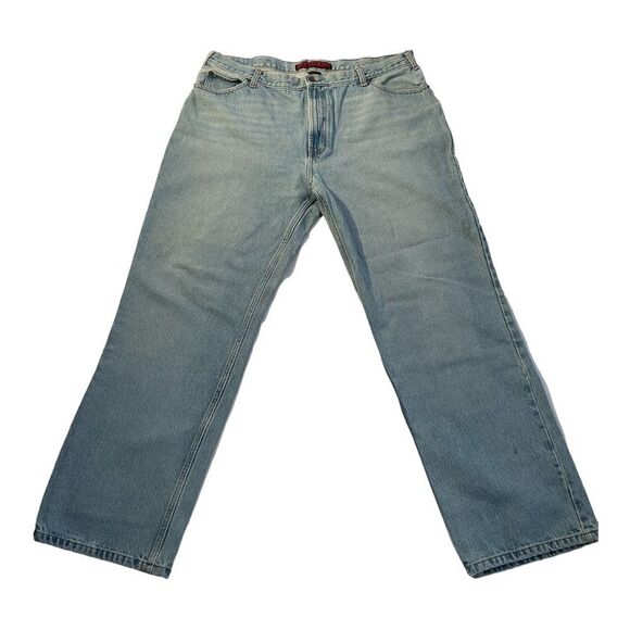 steve & Barrys Other - Steve & Barrys Men’s Size 40x32 Vintage Blue Relaxed Fit Red Star Denim jeans